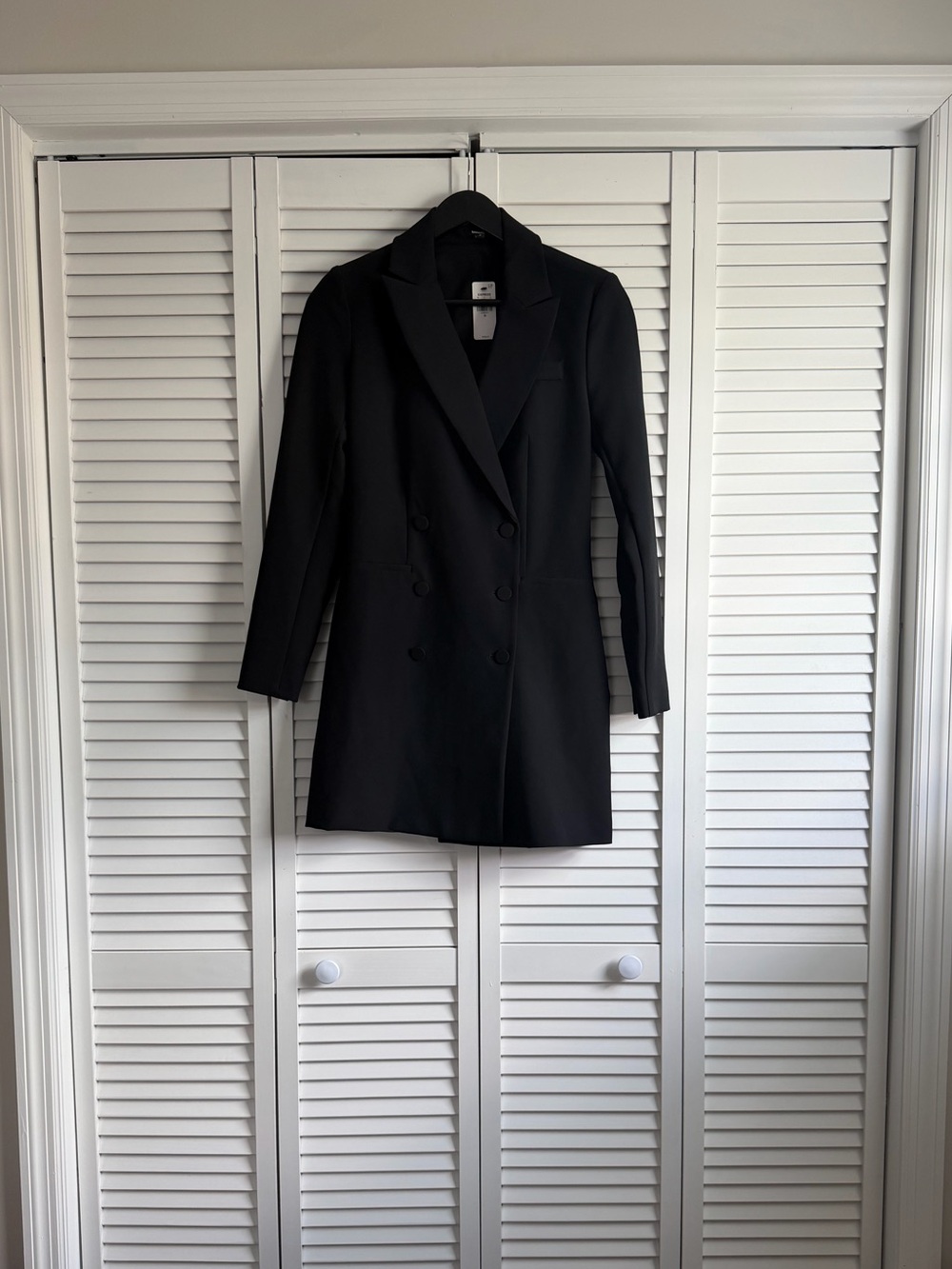 EXPRESS Blazer Mini Dress in Black